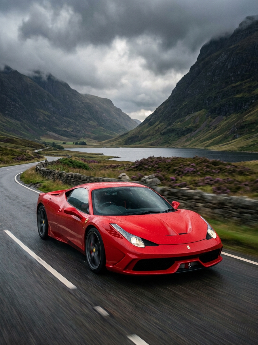 Picture of a Ferrari 458