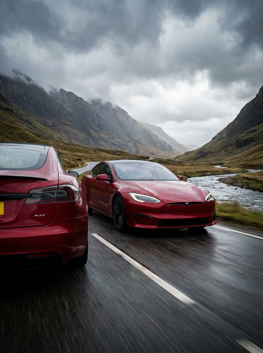 Picture of a Tesla Model s plaid